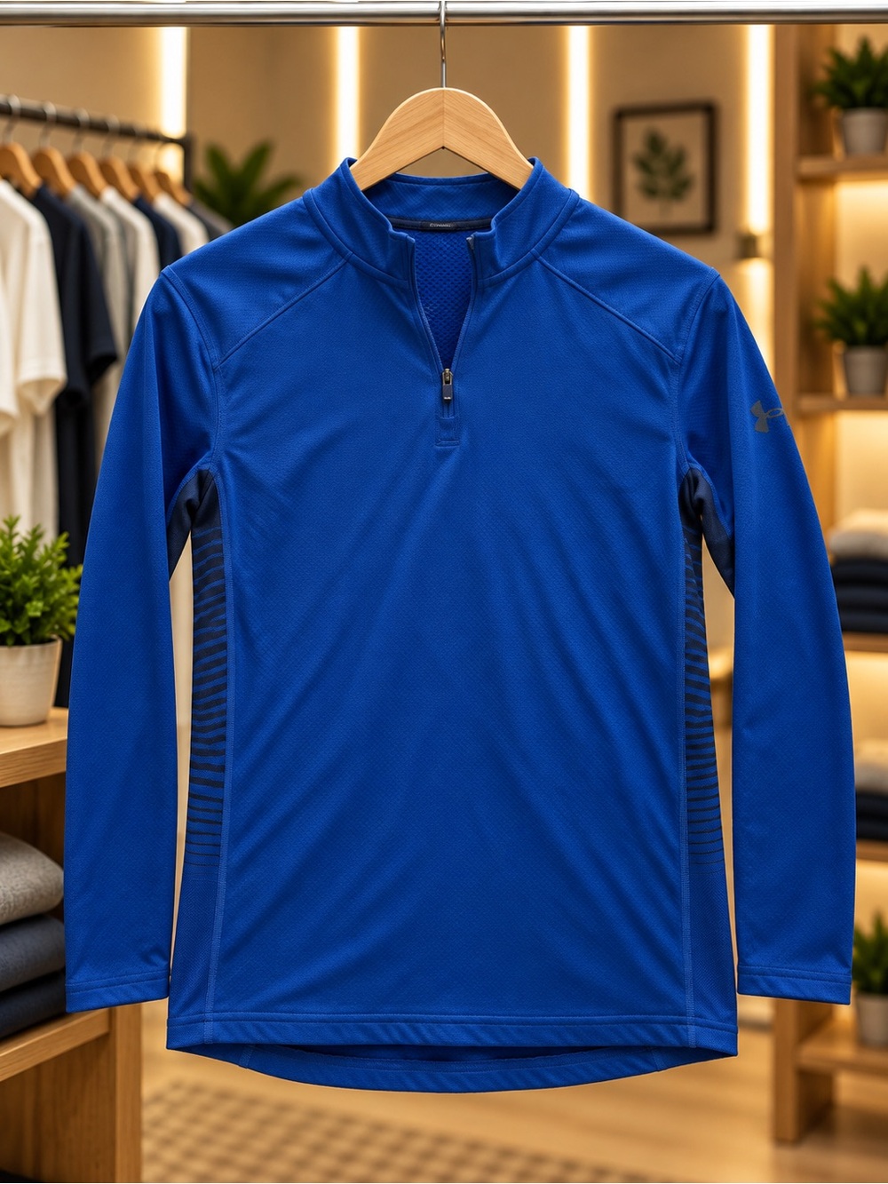 Under Armour Blue Women’s Long-Sleeve Quarter-Zip Top